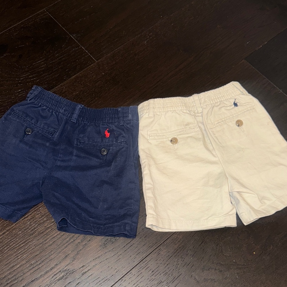 Ralph Lauren Kids Stretch Chino Shorts Pair